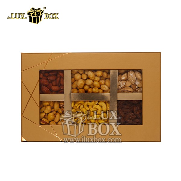 جعبه پنجره دار آجیل و خشکبار لوکس باکس کد LB0113-G