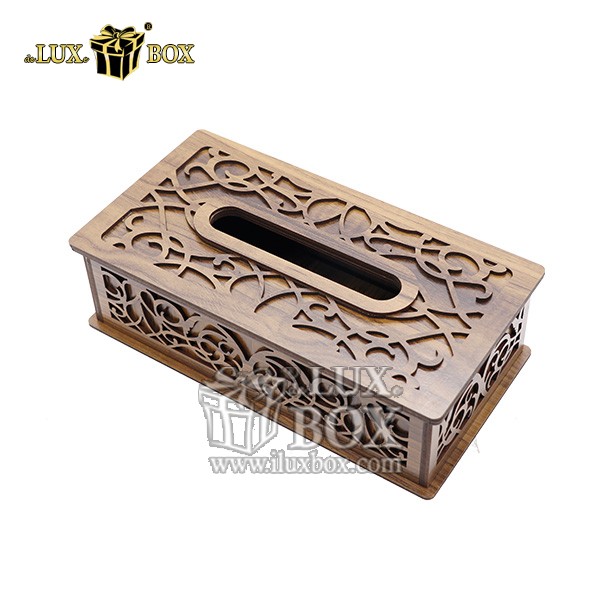 جعبه چوبی دستمال کاغذی لوکس باکس کد LB837-H